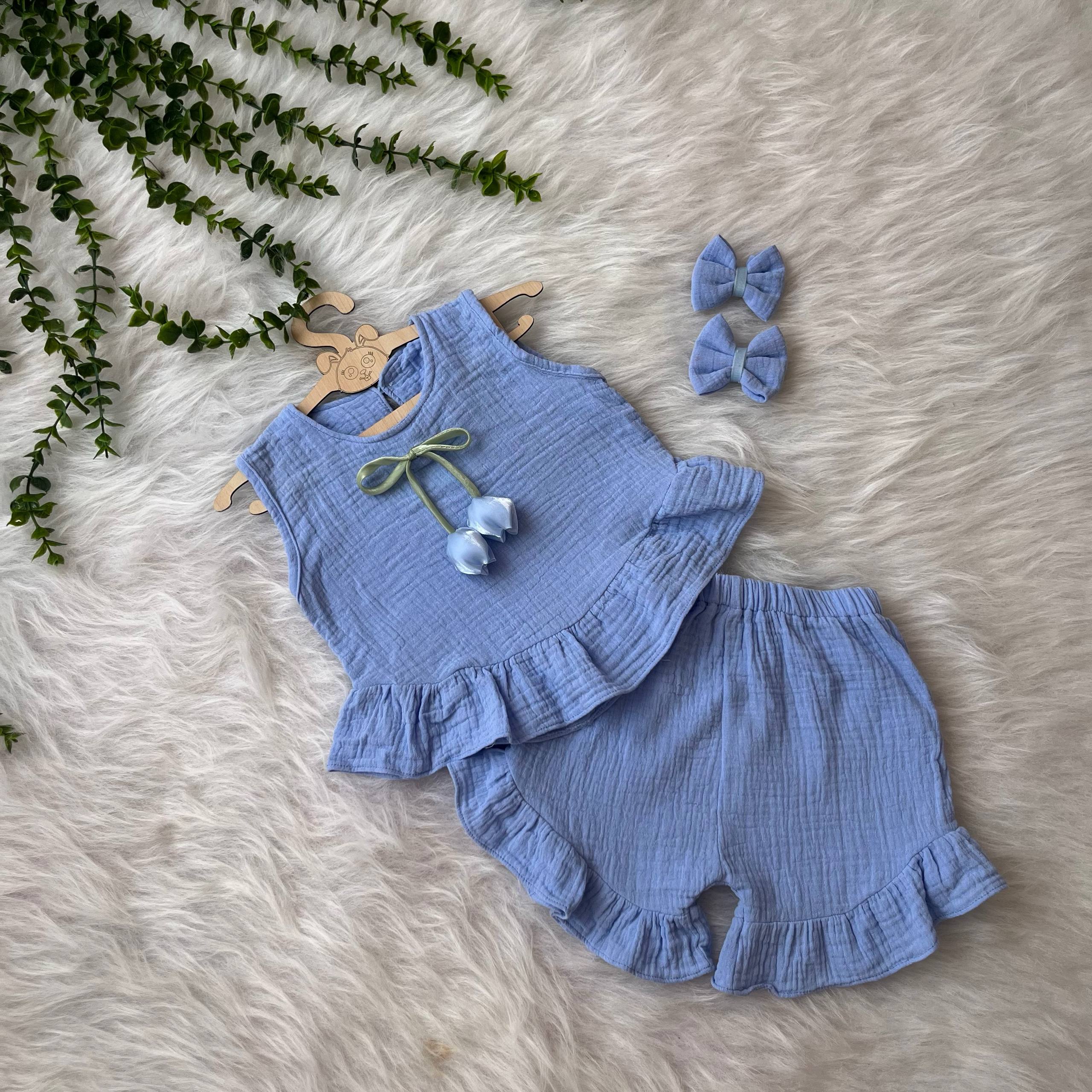 تاپ شلوارک تابستانه لاله🌷